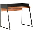 vidaXL Desk Black and Brown 90x60x88 cm