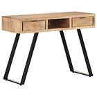 vidaXL Desk 110x50x75 cm Solid Acacia Wood with Live Edges