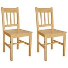 vidaXL Dining Chairs 2 pcs Pinewood