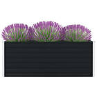 vidaXL Raised Garden Bed 160x80x45 cm Galvanised Steel Anthracite