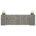 vidaXL H-Shaped Gabion Planter Steel Wire 260x40x80 cm