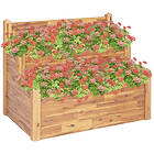 vidaXL 2-Tier Garden Planter 110x75x84 cm Solid Acacia Wood