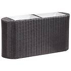 vidaXL Garden Raised Bed 80x25x40 cm Poly Rattan Black