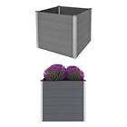 vidaXL Garden Raised Bed WPC 100x100x91 cm Grey