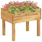 vidaXL Raised Garden Planter 50x40x45 cm Solid Acacia Wood