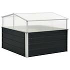 vidaXL Greenhouse Anthracite 100x100x77 cm Galvanised Steel