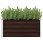 vidaXL Garden Raised Bed Brown 100x40x45 cm Galvanised Steel