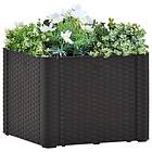 vidaXL Garden Raised Bed with Self Watering System Anthracite 43x43x33 cm