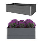 vidaXL Garden Raised Bed Grey 200x100x54 cm WPC