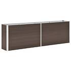 vidaXL Garden Raised Bed Galvanised Steel 240x40x77 cm Brown