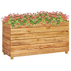 vidaXL Raised Bed 100x40x55 cm Recycled Teak and Steel