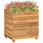 vidaXL Raised Bed 50x40x55 cm Recycled Teak and Steel