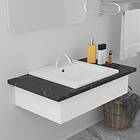 vidaXL Built-in Basin 42x39x18 cm Ceramic White