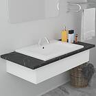 vidaXL Built-in Basin 61x39.5x18.5 cm Ceramic White