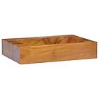 vidaXL Basin Solid Teak Wood 50x35x10 cm