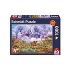 Schmidt Animals At The Waterhole Puzzle 1000 Bitar