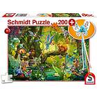 Schmidt Keijut Metsässä Puzzle & Sauva 200 Bitar