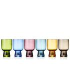 Lyngby Glas Farve Tumbler Drikkeglass 30cl 4-pack