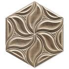 Hill Ceramic Kakel Hexagon Ivy Brun Matt 25x51cm