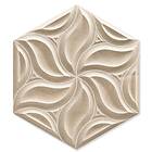 Hill Ceramic Kakel Hexagon Ivy Beige Matt 25x51cm