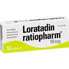 Loratadin Ratiopharm 10mg 10 Tabletter