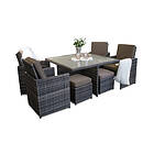 Sparmax Grupp Starlight 129x129cm (incl. 4 Armchairs, 4  Stools)