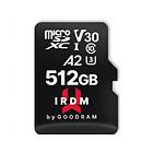 GoodRAM IRDM M2AA microSDXC Class 10 UHS-I U3 V30 A2 512GB