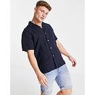 Gant Riviera Collar Linen Regular Fit Short Sleeved Shirt (Herr)