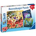 Ravensburger Palapelit Magiska Karaktärer 3x49 Palaa