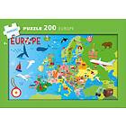 Kärnan Europe Pussel 200 Bitar