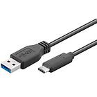 MicroConnect 3A USB A - USB C 3.1 0,25m