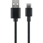 MicroConnect USB A - USB C (angled) 2.0 0.5m