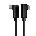 NÖRDIC 5A USB C - USB C 3.1 (Emarker, 2x angled) 1m