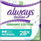 Always Dailies Organic Cotton Topsheet Normal (28-pack)