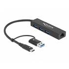 DeLock 3-Port Port USB 3.2 Gen 1 External Hub (64149)