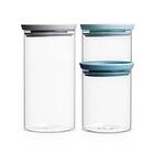 Brabantia Glas Matlåda Set 3-pack