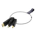 Deltaco Office Adapter Ring DisplayPort/DisplayPort Mini/USB C - HDMI M-F Adapter