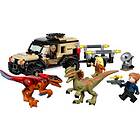 LEGO Jurassic World 76951 Pyroraptorin ja Dilophosauruksen kuljetus