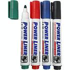 Mungyo Power Liner Whiteboardpennor 4-pack