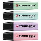 Stabilo Boss Original Pastel Överstrykningspennor 4-pack