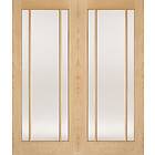 LPD Lincoln Solid Core Unfinished Clear Glazed (Pair) 1981x1372mm