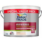 Dulux Trade Weathershield Smooth Masonry Paint Magnolia New Formulation 7.5l