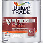 Dulux Trade Weathershield Exterior High Gloss Brilliant White 2.5l