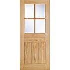 LPD Cottage Oak External Door Stable 4L Clr DG 2032x813mm
