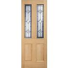 LPD Oak External Door Part L 2P/2L RM1S Obscure DG 1981x838mm