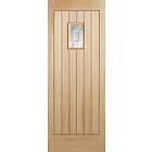 LPD Suffolk Oak External Door Part Obscure DG RM1S 2032x813mm