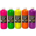 Creativ Company Textile Color Neon Textilfärg Set 5x500ml