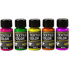 Creativ Company Textile Color Neon Tekstilmaling Set 5x50ml