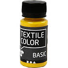 Creativ Company Textile Color Basic Tekstilmaling Primärgul 50ml