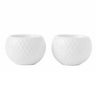 Lyngby Porcelæn Rhombe Kynttilälyhty 65mm 2-pack